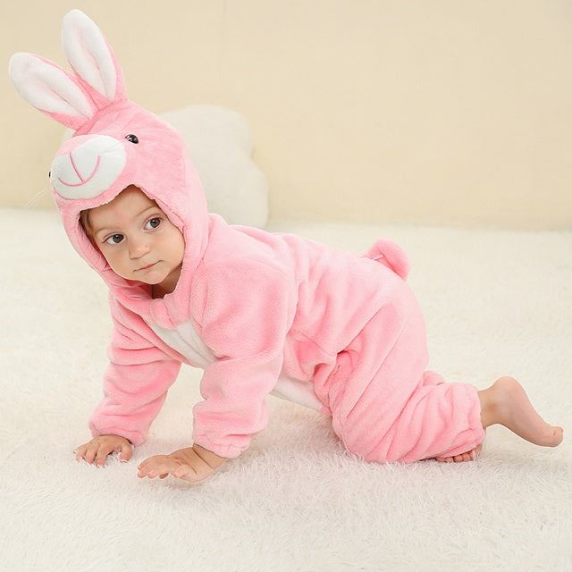 Bequemer Baby-Overall mit Kapuze und Reißverschluss – Für Kuschelige Wärme