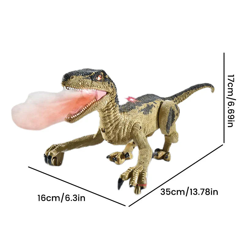 Fernsteuerbarer Dinosaurier mit Nebelfunktion für Kinder