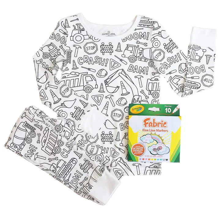 DIY Kinder Pyjama zum Ausmalen – Kreativer Spaß für Kinder