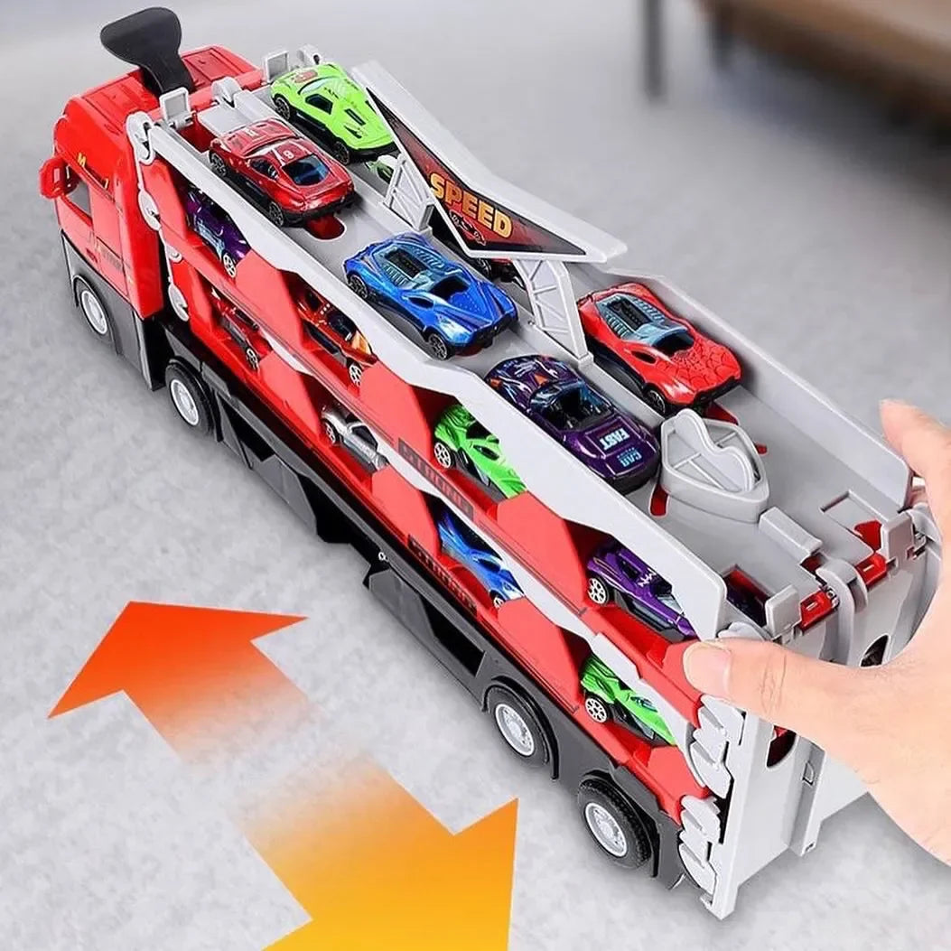 2in1 Klappbare Lastwagen Rennstrecke für Kinder
