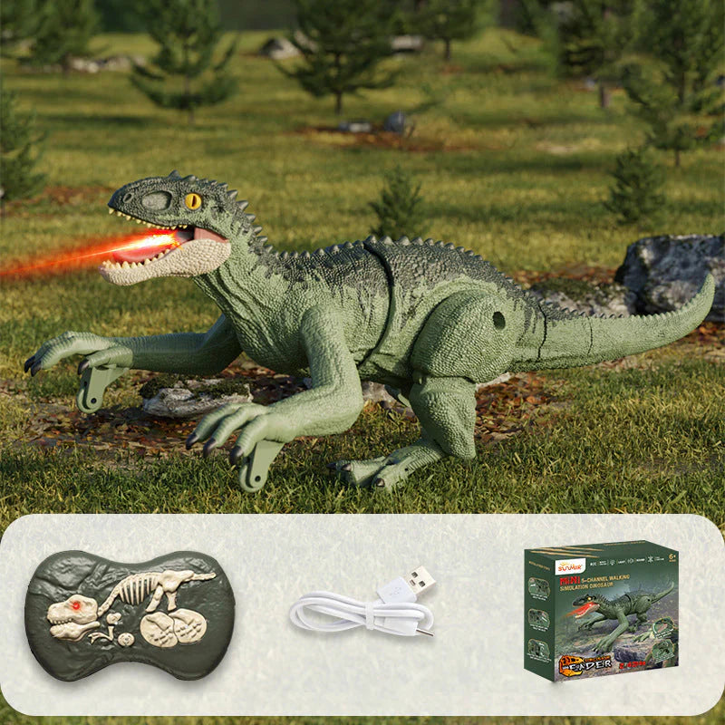 Fernsteuerbarer Dinosaurier mit Nebelfunktion für Kinder