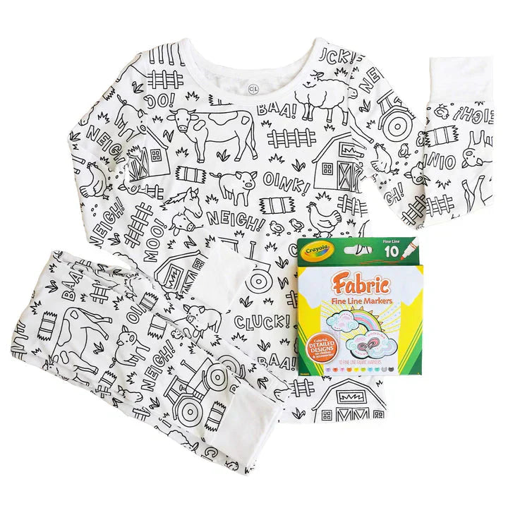 DIY Kinder Pyjama zum Ausmalen – Kreativer Spaß für Kinder