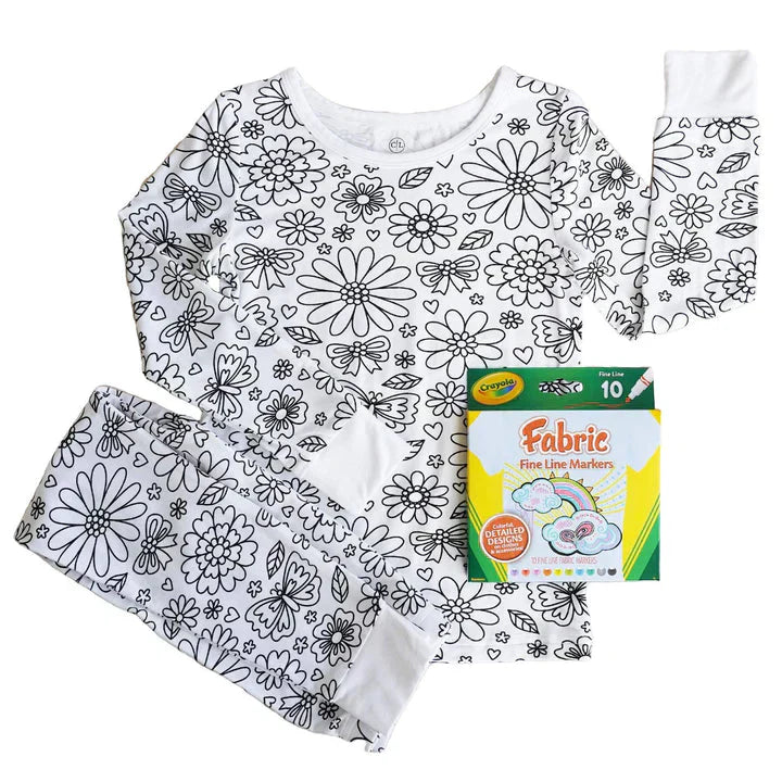 DIY Kinder Pyjama zum Ausmalen – Kreativer Spaß für Kinder