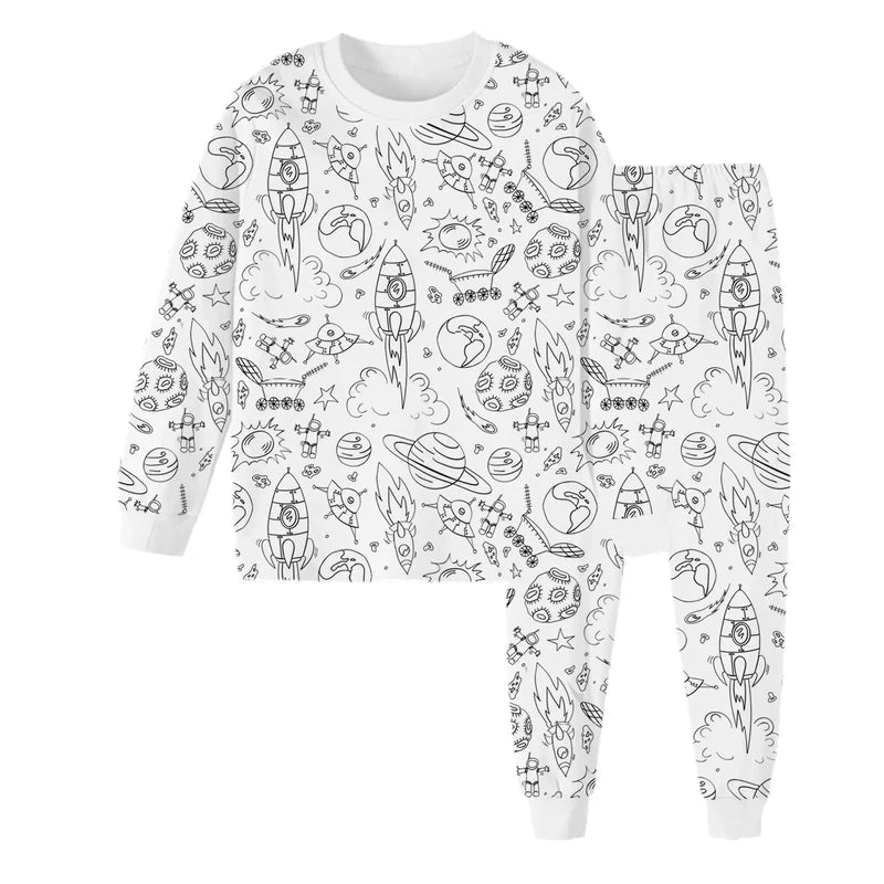 DIY Kinder Pyjama zum Ausmalen – Kreativer Spaß für Kinder