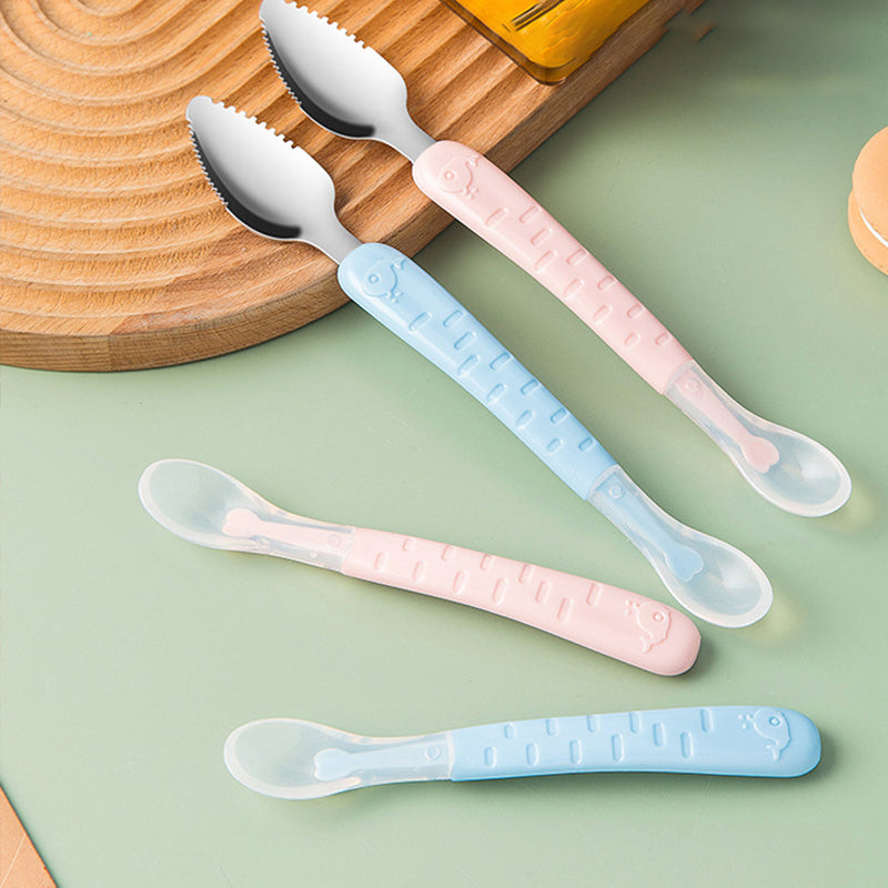 2-in-1 Silikon Löffel für Babys – Sanftes und sicheres Essen für die Kleinsten
