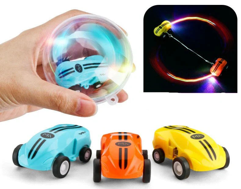 Leuchtendes Magnet-Rennspielzeugauto mit LED und Stunt-Funktion