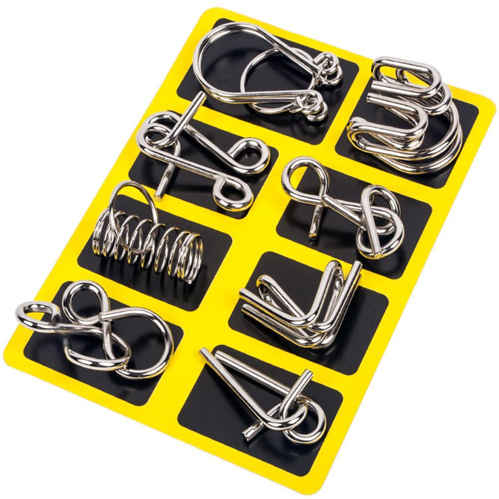 Metall-Puzzle-Ring-Set – Kniffliger Spaß für Denksportfreunde