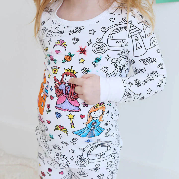 DIY Kinder Pyjama zum Ausmalen – Kreativer Spaß für Kinder