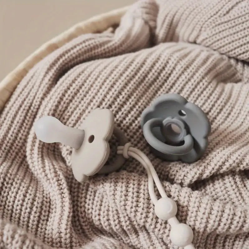 Bärchen Schnullerkette mit Sicherheitsclip für Babys