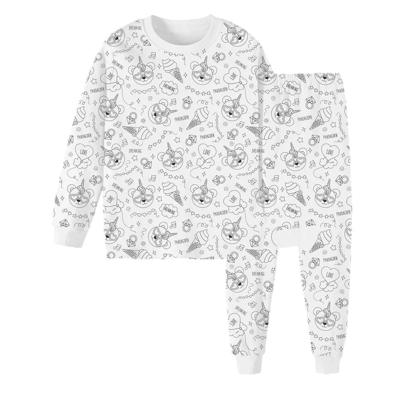 DIY Kinder Pyjama zum Ausmalen – Kreativer Spaß für Kinder