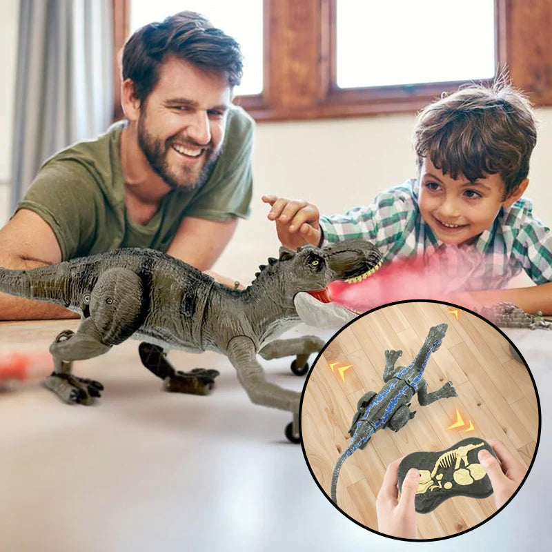 Fernsteuerbarer Dinosaurier mit Nebelfunktion für Kinder