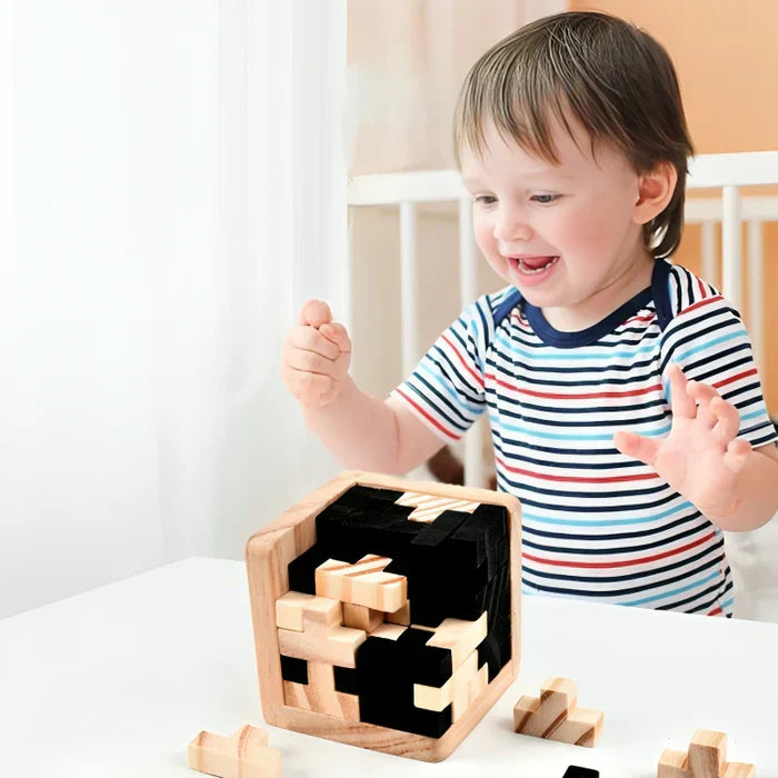 3D Holz-Puzzle – Kreatives Denkspiel für Meister der Herausforderung