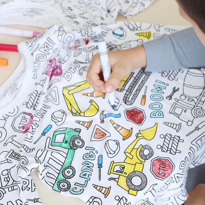 DIY Kinder Pyjama zum Ausmalen – Kreativer Spaß für Kinder