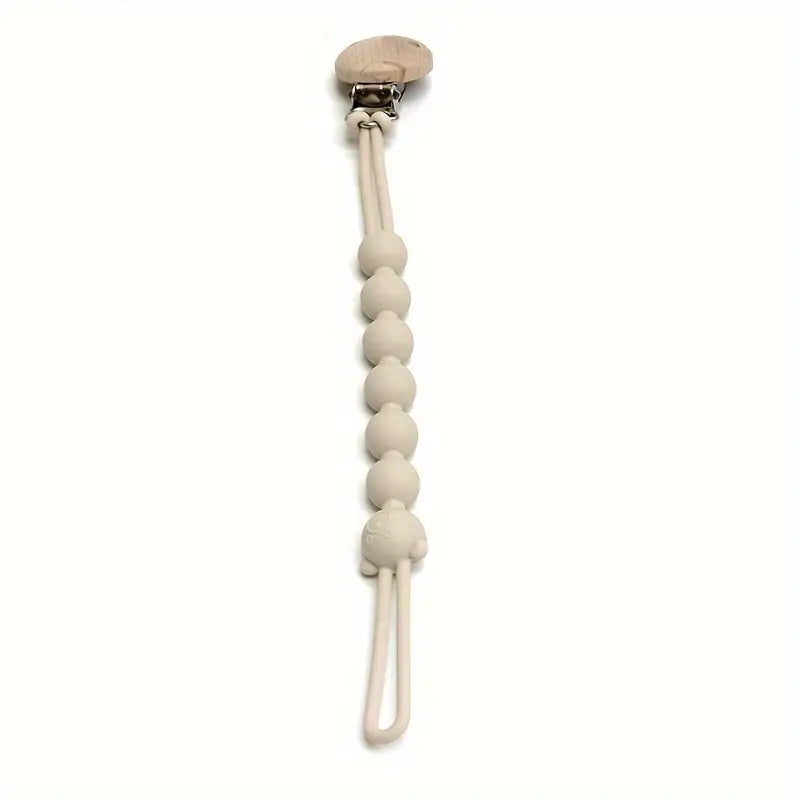 Bärchen Schnullerkette mit Sicherheitsclip für Babys