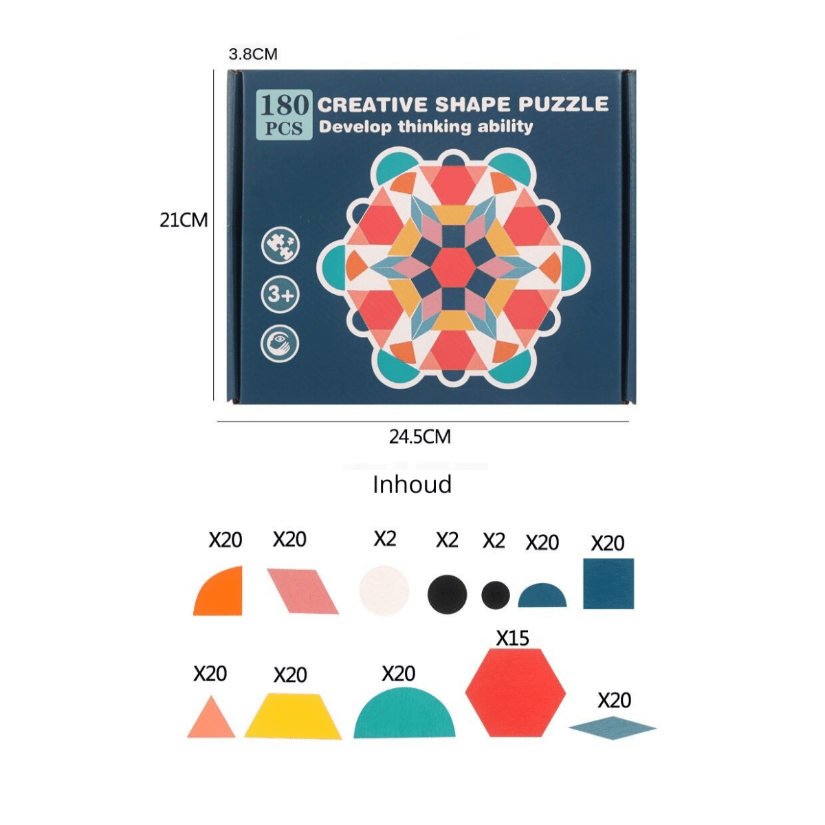 Kreativität Spielerisch Entfalten – Geometrisches Holzpuzzle für Kinder