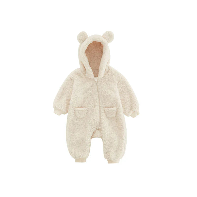 Kuscheliger Baby-Fleece-Overall mit Tierdesign