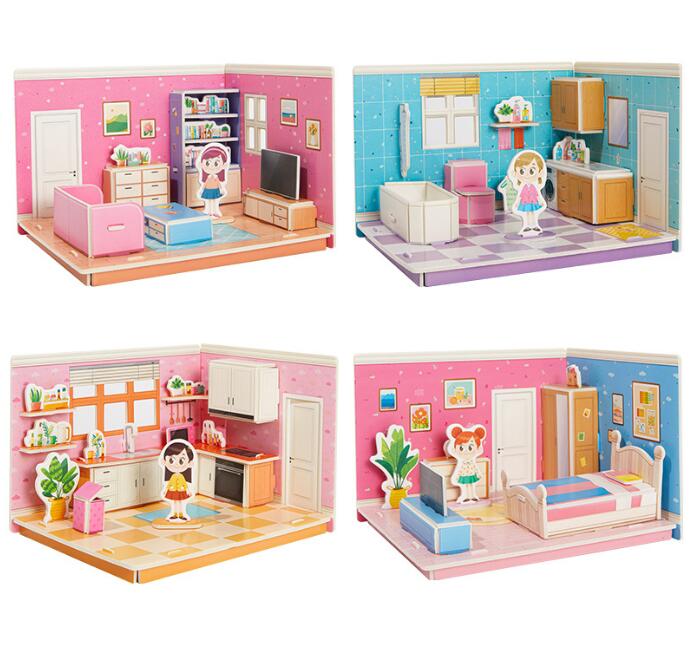 3D-Puzzle für Kinder – Traumhaus zum Bauen und Spielen