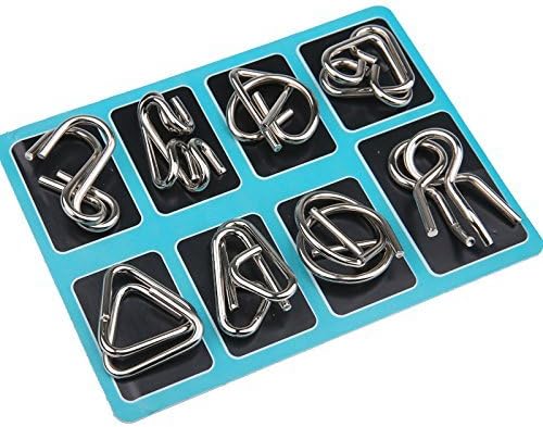 Metall-Puzzle-Ring-Set – Kniffliger Spaß für Denksportfreunde