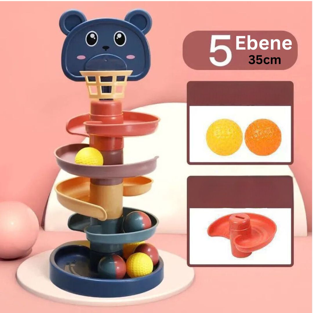 Bunter Montessori Ball Turm für Kinder