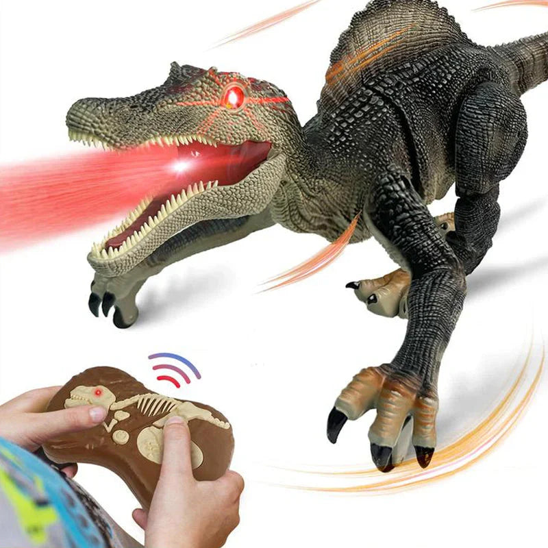 Fernsteuerbarer Dinosaurier mit Nebelfunktion für Kinder