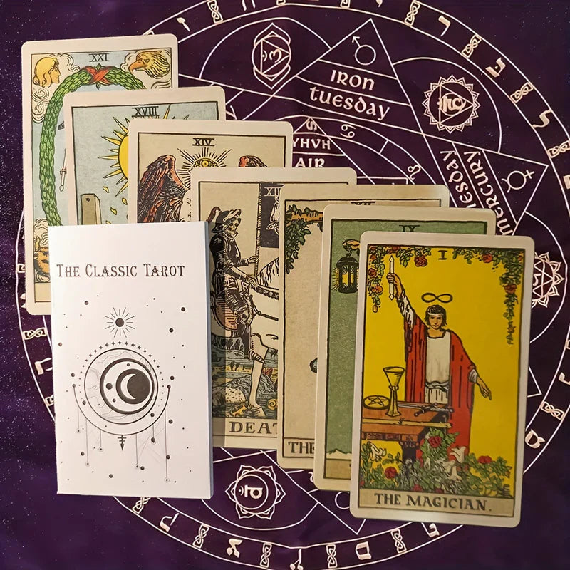 Authentisches Tarotkarten-Set – 78 Karten für spirituelle Einsichten und Selbstreflexion