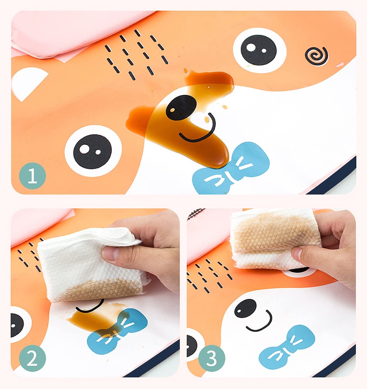 Baby Lätzchen mit Taschen – Für Malen und Essen