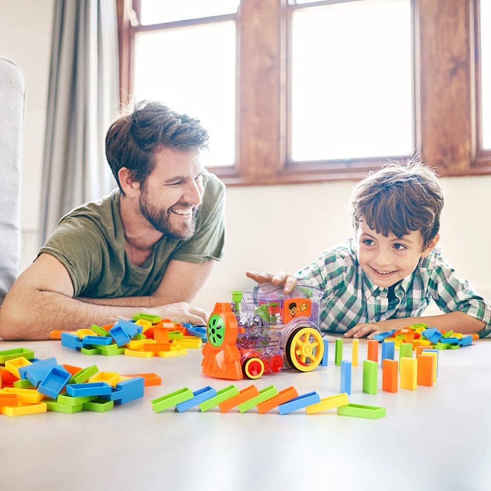 Automatische Domino-Lok – Perfekte Reihen für unvergesslichen Spaß