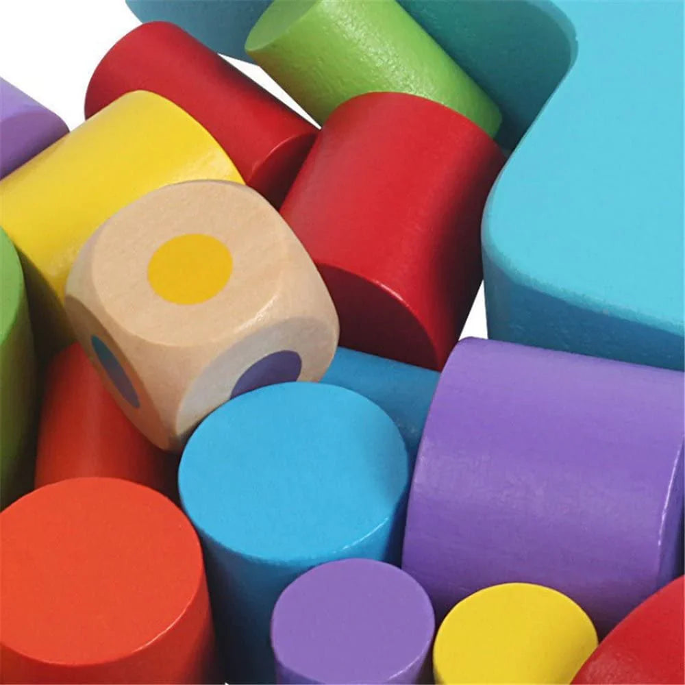 Farbenfrohes Stapelspielzeug – Kreatives Lernspielzeug für Kinder mit verschiedenen Formen