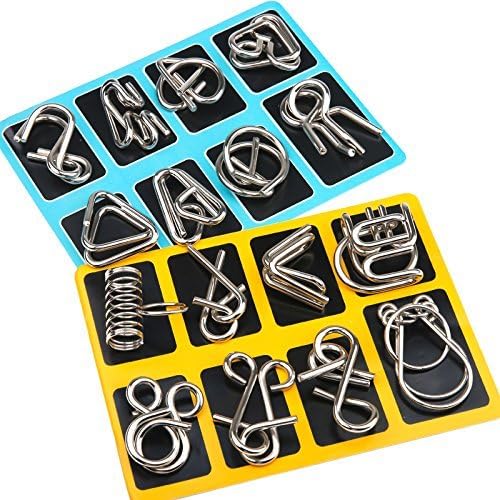 Metall-Puzzle-Ring-Set – Kniffliger Spaß für Denksportfreunde