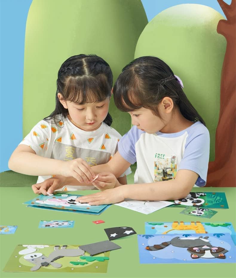 3D Tier-Aufkleber Set – Kreatives Spielvergnügen für Kinder