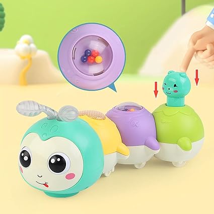Teilbare Magnet Raupen Krabbelspielzeug – Kreatives Bau- und Konstruktionsspielzeug für Kinder