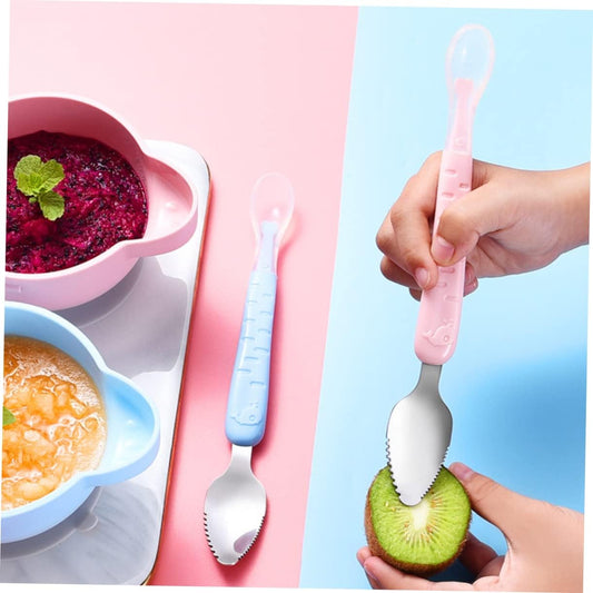 2-in-1 Silikon Löffel für Babys – Sanftes und sicheres Essen für die Kleinsten
