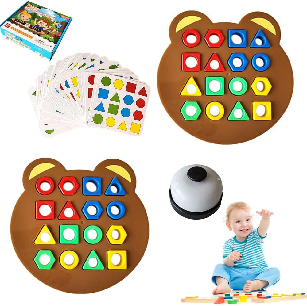 Montessori Formensortierspiel für Kinder – Lernspielzeug zur Förderung der Feinmotorik