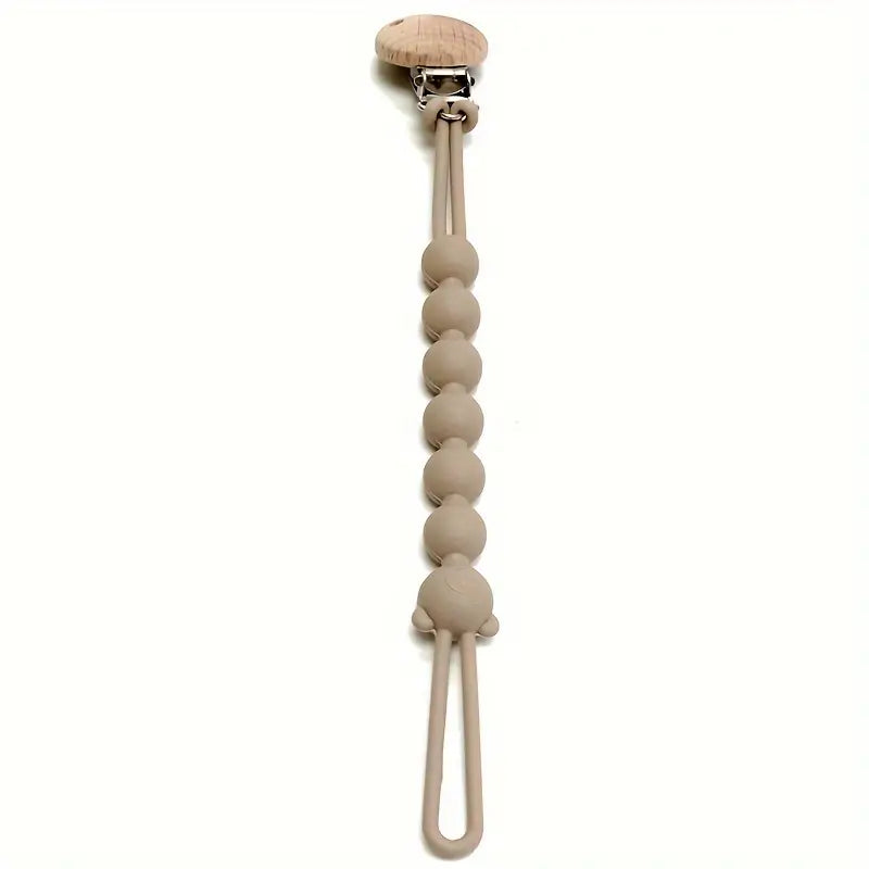 Bärchen Schnullerkette mit Sicherheitsclip für Babys