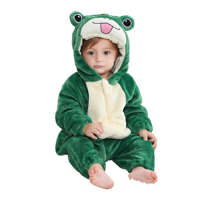 Bequemer Baby-Overall mit Kapuze und Reißverschluss – Für Kuschelige Wärme