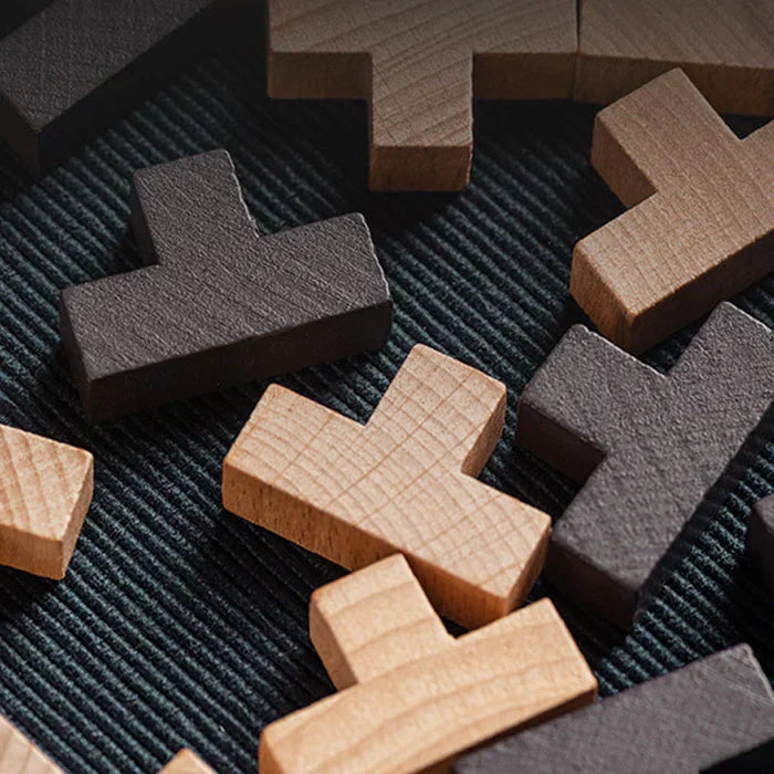 3D Holz-Puzzle – Kreatives Denkspiel für Meister der Herausforderung