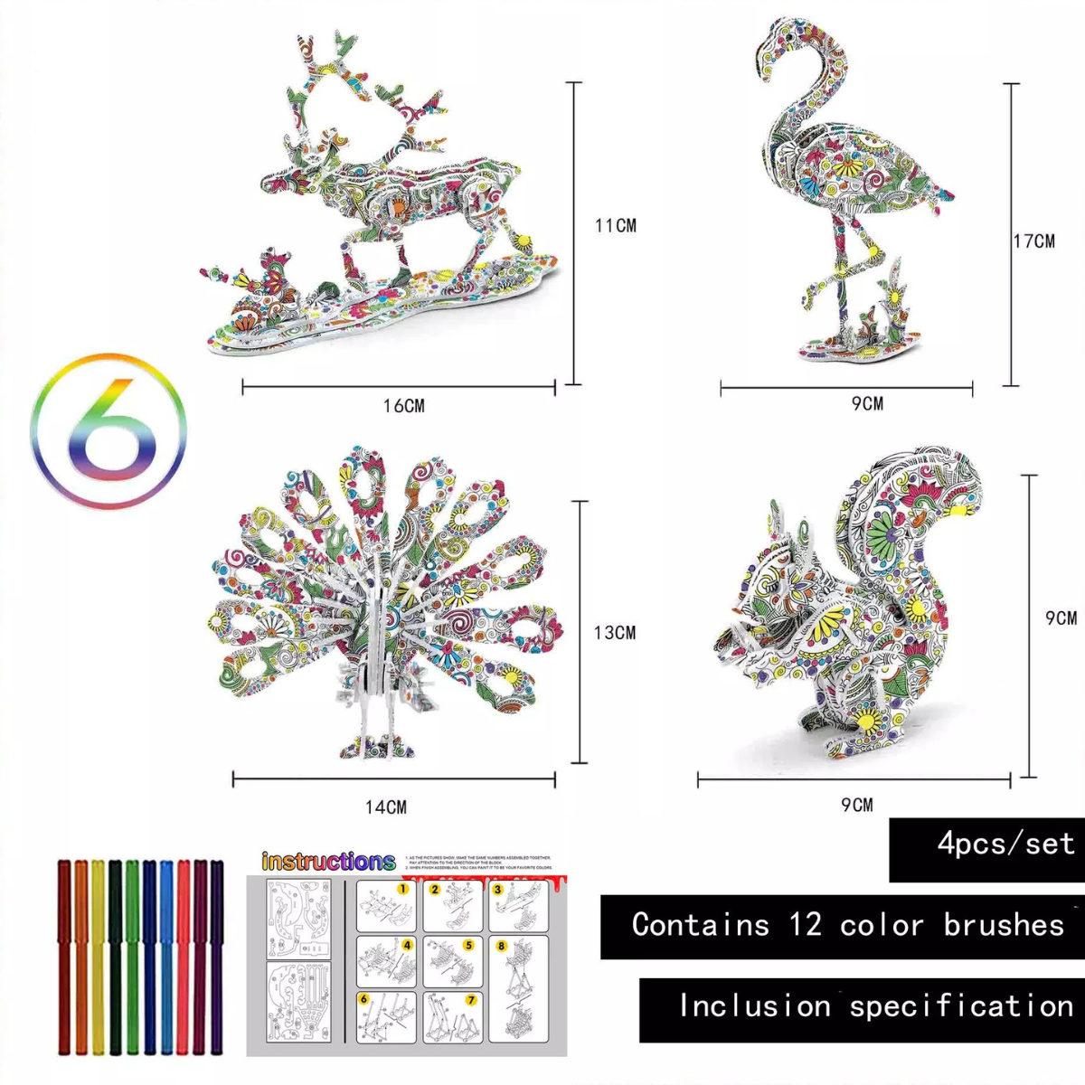 3D-Puzzle – Gestalten Sie Ihre eigene Skulptur (2+1 GRATIS)
