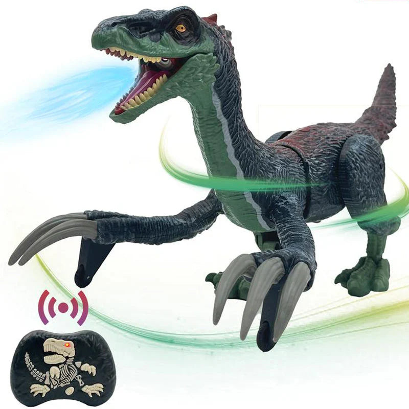 Fernsteuerbarer Dinosaurier mit Nebelfunktion für Kinder