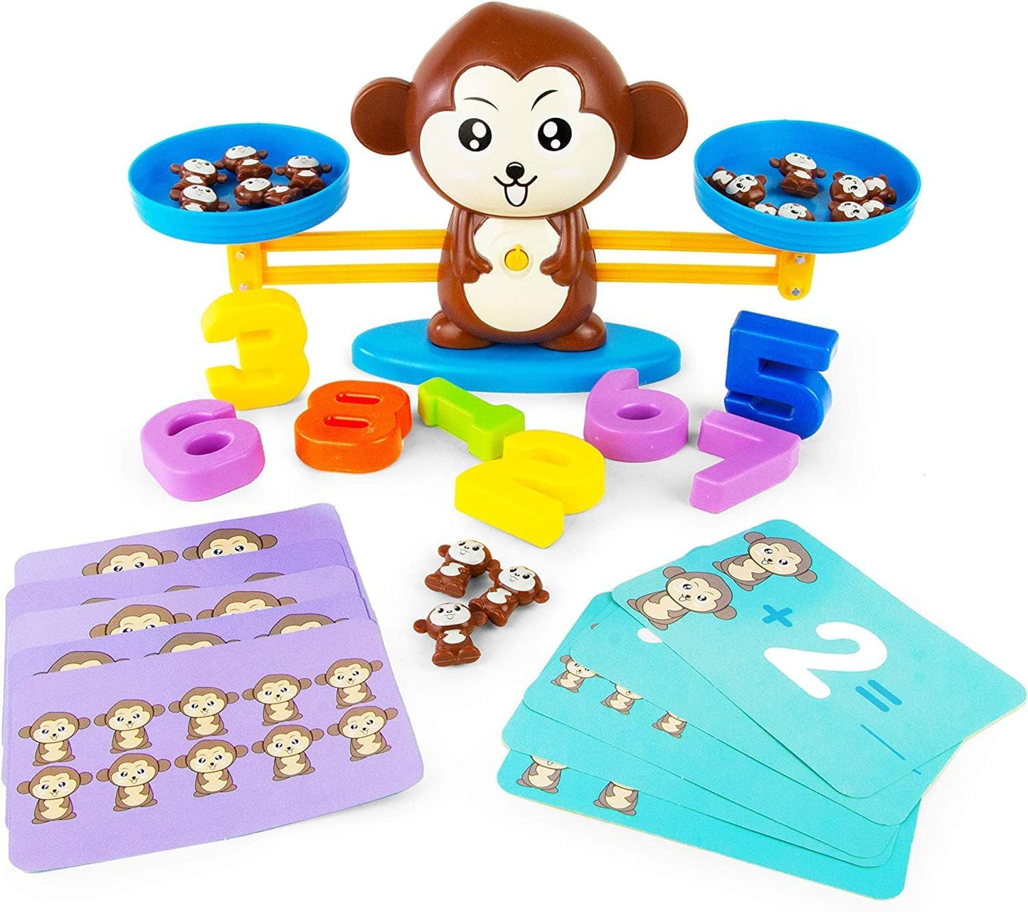 Spaßiges Mathematikspiel mit der Affenwaage – Lernspielzeug für Kinder