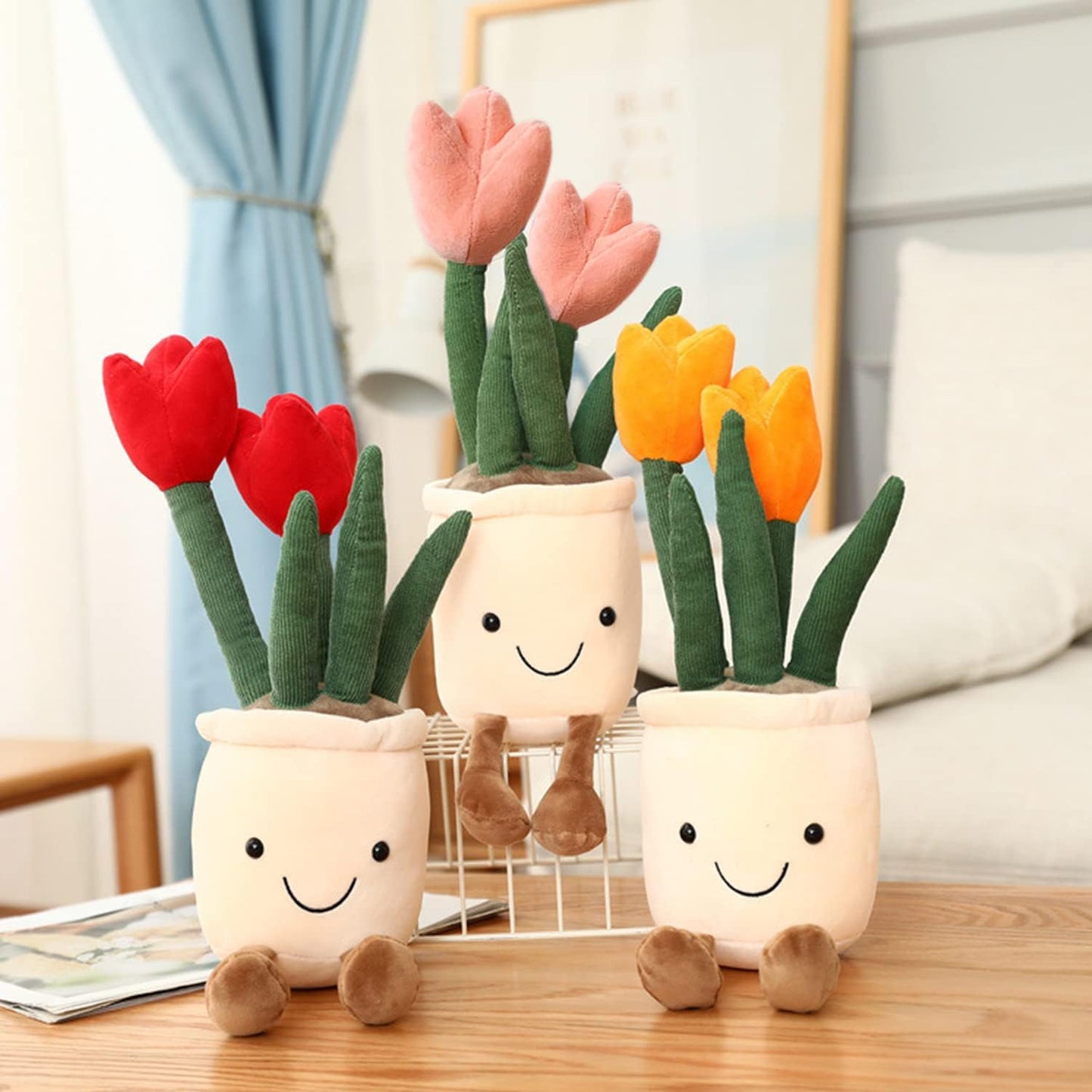 Fröhliche Blumen Kuscheltier – Süße Blumenfigur zum Kuscheln
