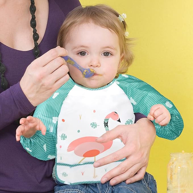 Wasserdichtes Baby-Lätzchen mit Langen Ärmeln