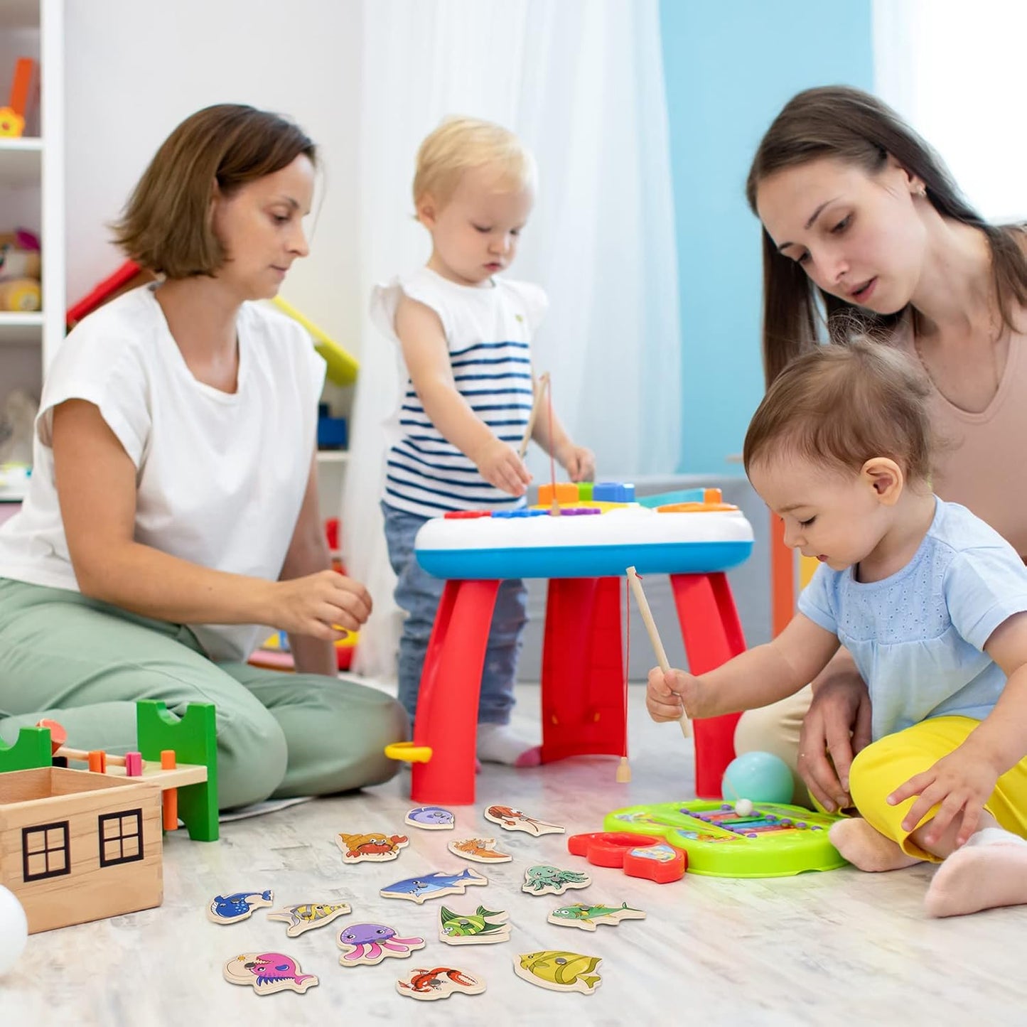 Montessori Angelspiel für Kinder – Fördert Feinmotorik und Konzentration