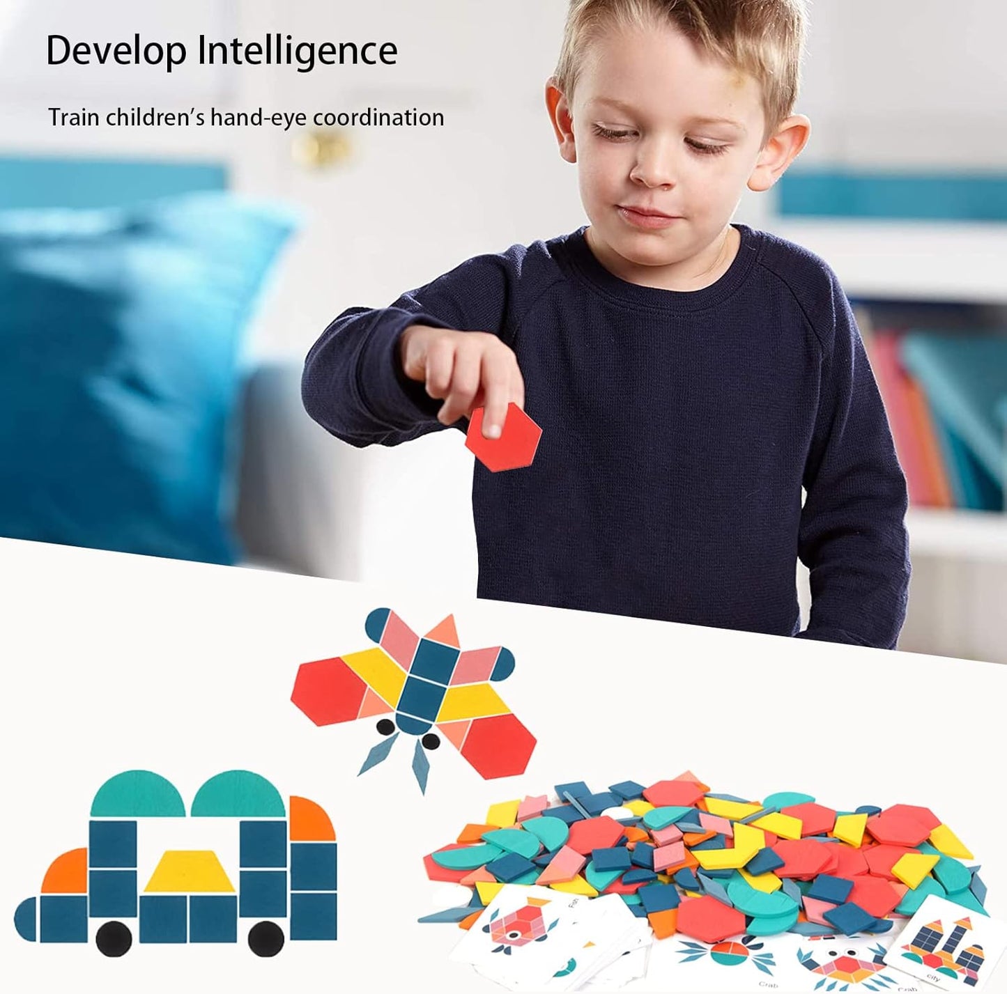 Kreativität Spielerisch Entfalten – Geometrisches Holzpuzzle für Kinder