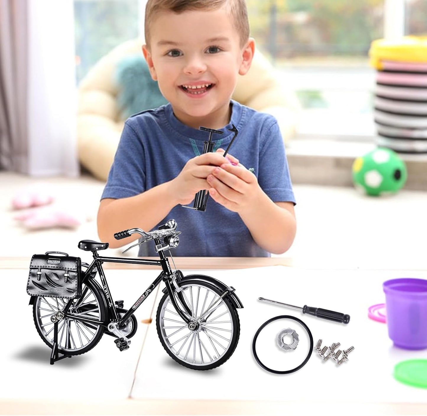 Miniatur-Modellfahrrad zum Selberbauen