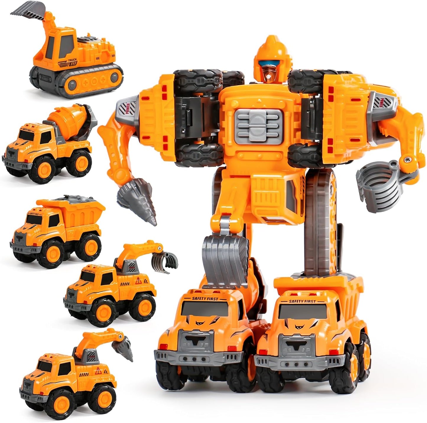 5-in-1 Transformer Auto Spielzeug Set