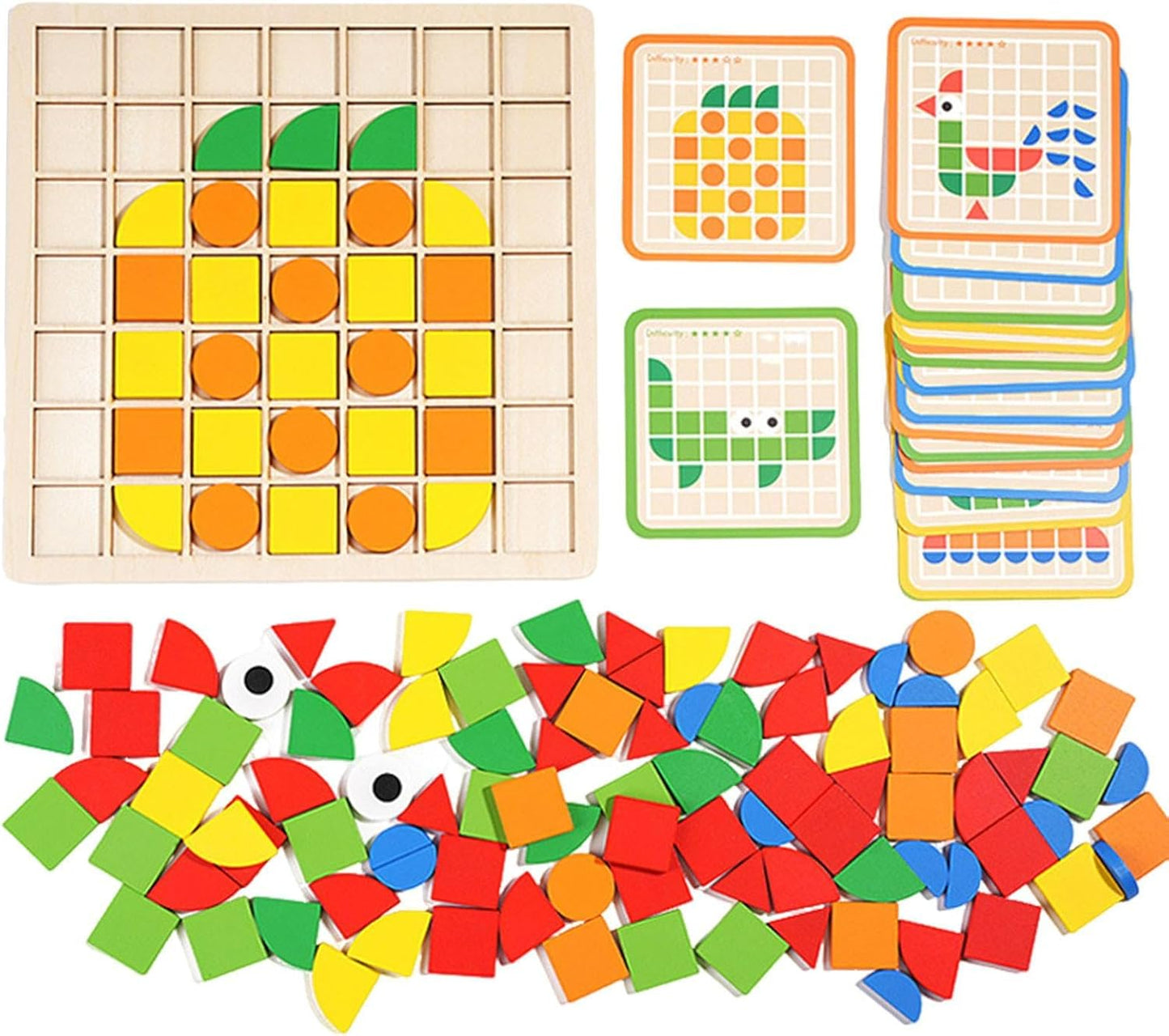 Kreatives Holzpuzzle für kleine Kinder