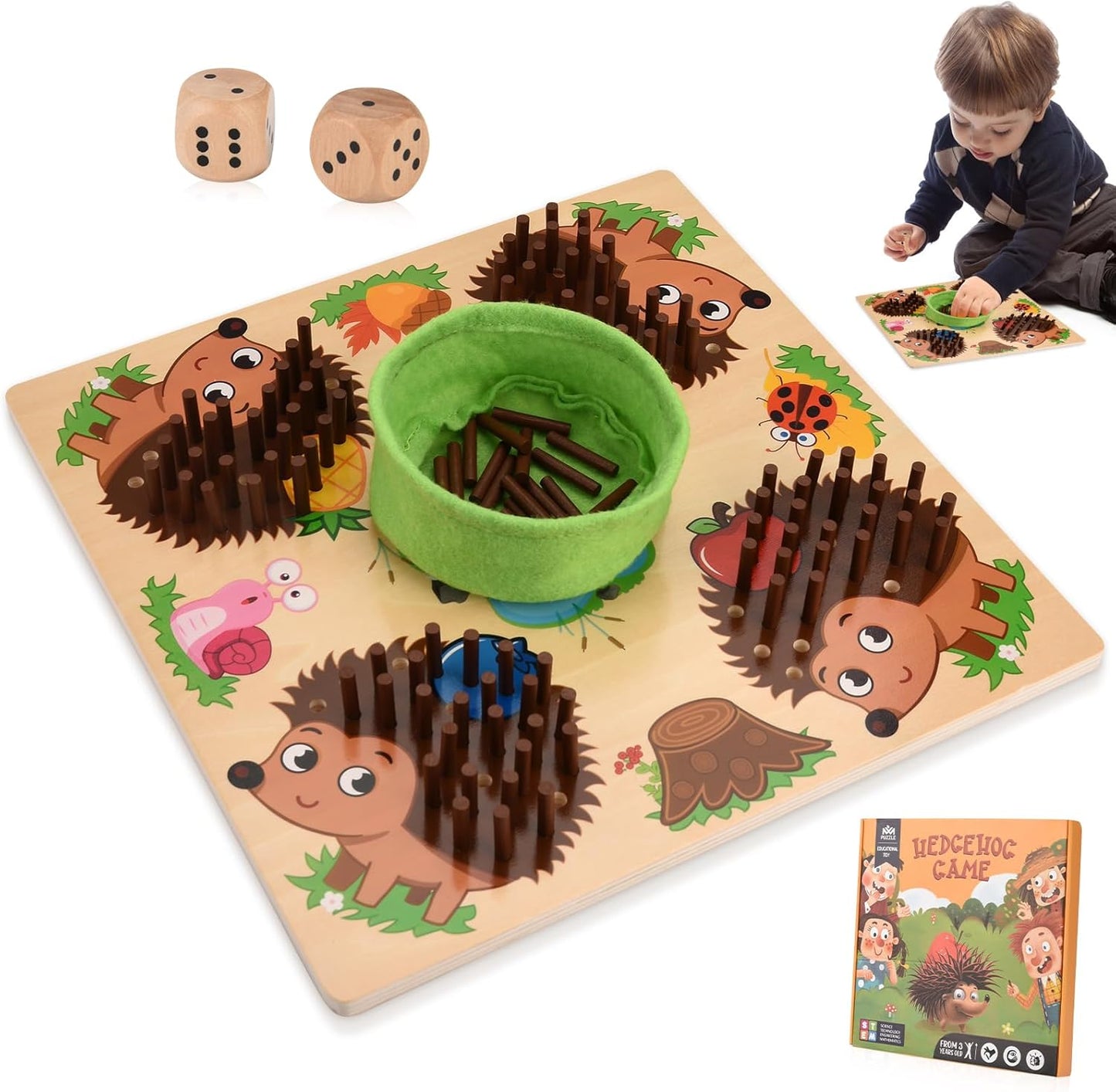 Sensorisches Igel Lernspiel für die Frühförderung