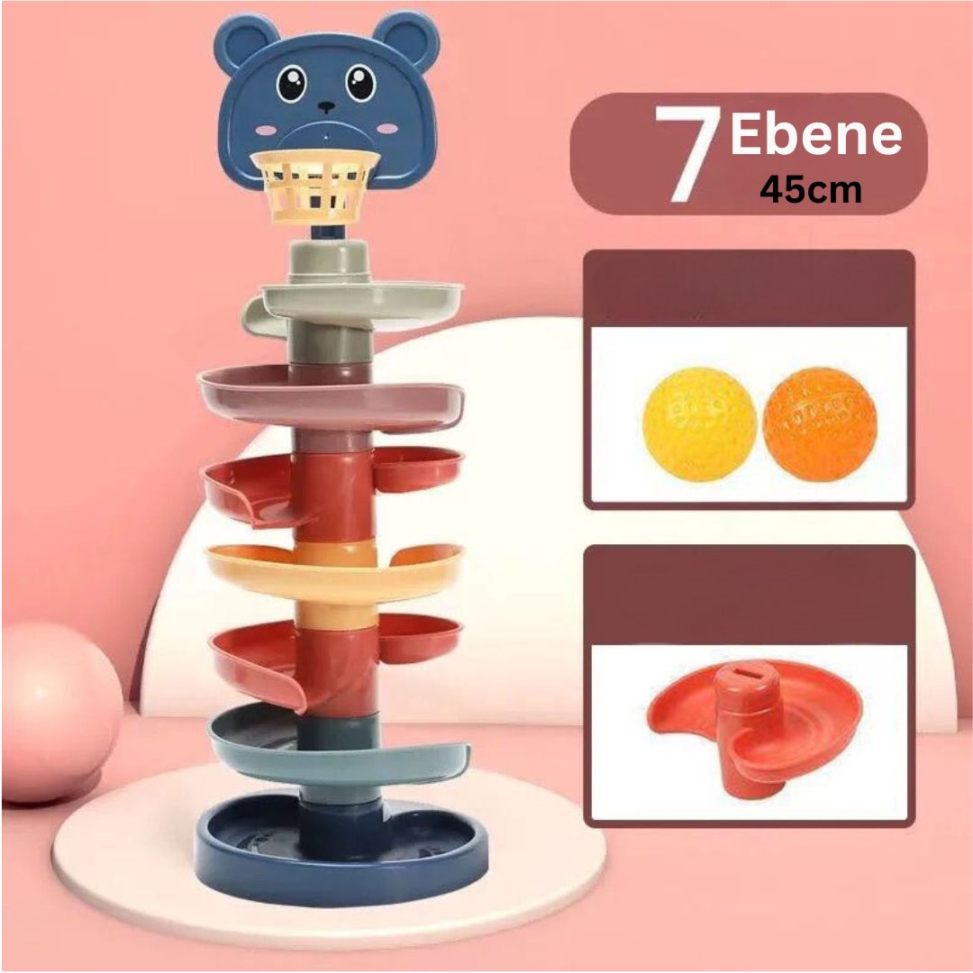 Bunter Montessori Ball Turm für Kinder