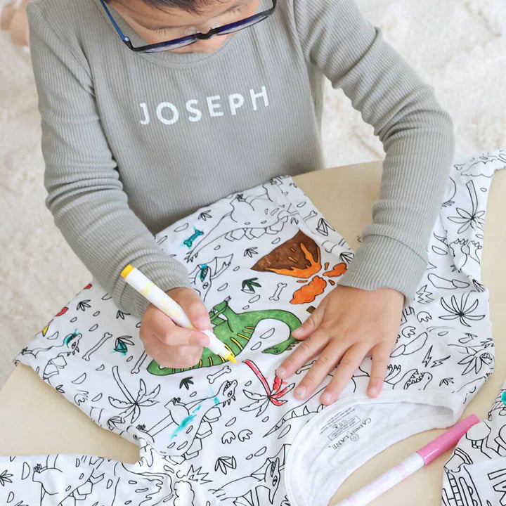 DIY Kinder Pyjama zum Ausmalen – Kreativer Spaß für Kinder