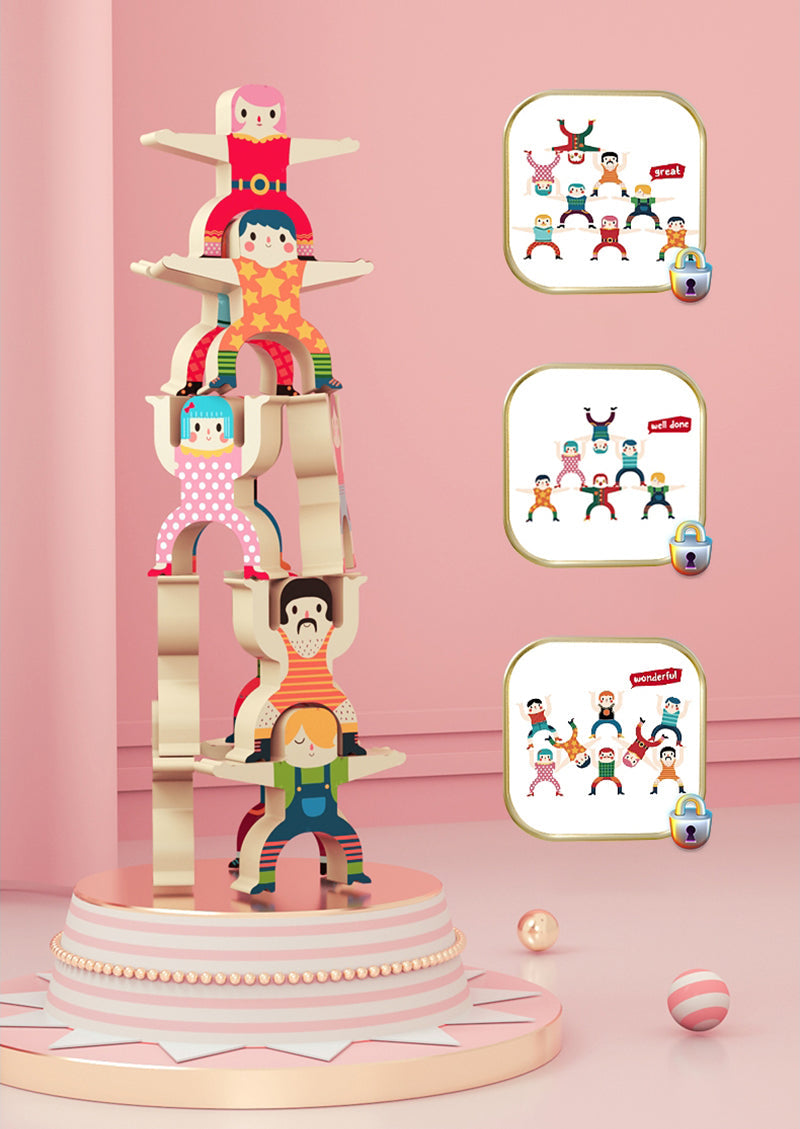Förderndes Stapelspiel für kreative Kinder